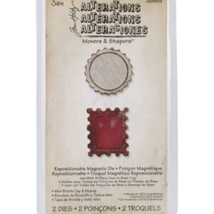 Sizzix Tum Holtz Alterations Movers & Shakers Die Cut 2/pack Mini Bottle Cap and